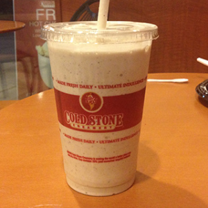 coldstone cookie dough milkshake